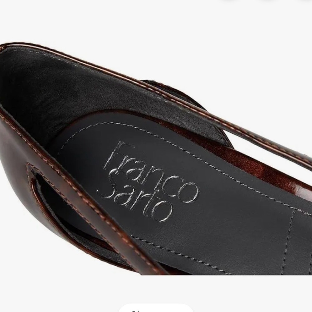 Franco Sarto Dark Brown Flats - Picture 3 of 5